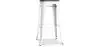 Buy Industrial Design Bar Stool - Wood & Steel - 76cm - Metalix White 54406 at MyFaktory