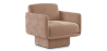 Buy Velvet Upholstered Armchair - Ren Cream 60698 - in the UK