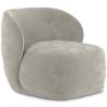 Buy Velvet Upholstered Armchair - Treyton Light grey 60702 - prices