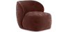 Buy Velvet Upholstered Armchair - Treyton Chocolate 60702 at MyFaktory