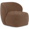 Buy Velvet Upholstered Armchair - Treyton Chocolate 60702 in the United Kingdom