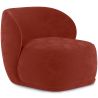 Buy Velvet Upholstered Armchair - Treyton Red 60702 - in the UK