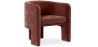 Buy Velvet Upholstered Armchair - Connor Chocolate 60700 in the United Kingdom
