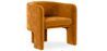 Buy Velvet Upholstered Armchair - Connor Mustard 60700 - in the UK