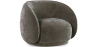 Buy Curved Velvet Upholstered Armchair - William Taupe 60692 in the United Kingdom
