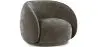 Buy Curved Velvet Upholstered Armchair - William Taupe 60692 in the United Kingdom