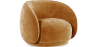 Buy Curved Velvet Upholstered Armchair - William Mustard 60692 - in the UK