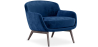 Buy Velvet Upholstered Armchair - Selvi Dark blue 60694 - in the UK