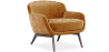 Buy Velvet Upholstered Armchair - Selvi Mustard 60694 at MyFaktory