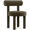 Buy Dining Chair - Upholstered in Velvet - Reece Taupe 60708 home delivery