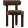 Buy Dining Chair - Upholstered in Velvet - Reece Taupe 60708 - prices