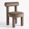 Buy Dining Chair - Upholstered in Velvet - Reece Taupe 60708 - prices