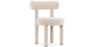 Buy Dining Chair - Upholstered in Velvet - Reece Beige 60708 - in the UK