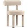 Buy Dining Chair - Upholstered in Velvet - Reece Beige 60708 - in the UK