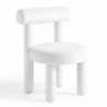 Buy Dining Chair - Upholstered in Velvet - Reece Beige 60708 - in the UK