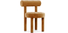 Buy Dining Chair - Upholstered in Velvet - Reece Mustard 60708 in the United Kingdom
