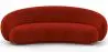 Buy Velvet Curved Sofa - 3/4 Seats - Nathan Red 60691 - prices