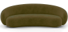 Buy Velvet Curved Sofa - 3/4 Seats - Nathan Olive 60691 with a guarantee