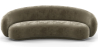 Buy Velvet Curved Sofa - 3/4 Seats - Nathan Taupe 60691 home delivery