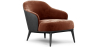 Buy  Velvet Upholstered Armchair - Renaud Chocolate 60704 - prices