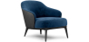 Buy  Velvet Upholstered Armchair - Renaud Dark blue 60704 in the United Kingdom