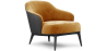 Buy  Velvet Upholstered Armchair - Renaud Mustard 60704 in the United Kingdom