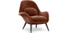 Buy Velvet Upholstered Armchair - Opera Chocolate 60706 in the United Kingdom
