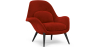 Buy Velvet Upholstered Armchair - Opera Red 60706 - prices