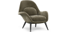 Buy Velvet Upholstered Armchair - Opera Taupe 60706 with a guarantee