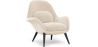 Buy Velvet Upholstered Armchair - Opera Beige 60706 in the United Kingdom