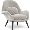 Buy Velvet Upholstered Armchair - Opera Light grey 60706 in the United Kingdom