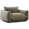 Buy Armchair - Velvet Upholstery - Urana Taupe 61011 - prices