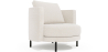 Buy Designer Armchair - Upholstered in Bouclé Fabric - Nagar White 61019 - in the UK