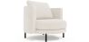 Buy Designer Armchair - Upholstered in Bouclé Fabric - Nagar White 61019 - in the UK