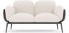 Buy 2-Seater Sofa - Upholstered in Bouclé Fabric - Greda White 61022 - in the UK