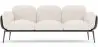 Buy 3-Seater Sofa - Upholstered in Bouclé Fabric - Greda White 61024 - in the UK