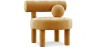 Buy  Armchair - Upholstered in Velvet - Fera Mustard 60696 in the United Kingdom