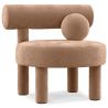 Buy  Armchair - Upholstered in Velvet - Fera Cream 60696 at MyFaktory