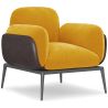 Buy Upholstered Velvet Armchair - Iura Yellow 60650 in the United Kingdom