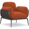 Buy Upholstered Velvet Armchair - Iura Brick 60650 in the United Kingdom