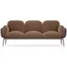 Buy 3-Seater Sofa - Upholstered in Velvet - Greda Chocolate 60652 at MyFaktory