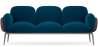 Buy 3-Seater Sofa - Upholstered in Velvet - Greda Dark blue 60652 in the United Kingdom