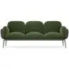 Buy 3-Seater Sofa - Upholstered in Velvet - Greda Olive 60652 - in the UK
