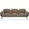 Buy 3-Seater Sofa - Upholstered in Velvet - Greda Taupe 60652 home delivery
