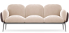 Buy 3-Seater Sofa - Upholstered in Velvet - Greda Beige 60652 at MyFaktory