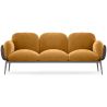 Buy 3-Seater Sofa - Upholstered in Velvet - Greda Mustard 60652 at MyFaktory