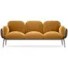 Buy 3-Seater Sofa - Upholstered in Velvet - Greda Mustard 60652 at MyFaktory