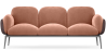 Buy 3-Seater Sofa - Upholstered in Velvet - Greda Cream 60652 home delivery