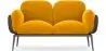Buy 2-Seater Sofa - Upholstered in Velvet - Greda Yellow 60651 home delivery
