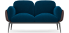 Buy 2-Seater Sofa - Upholstered in Velvet - Greda Dark blue 60651 in the United Kingdom